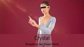  Presentation with video background - Amazing PPT theme having pointing while using virtual video backdrop and a violet colored foreground