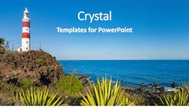  Presentation with caves - PPT theme featuring points interest - pointe aux caves also known background and a teal colored foreground