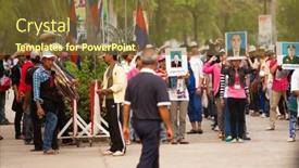  Presentation with dispute - Beautiful presentation featuring poipet-cambodia-dec-12-participants backdrop and a tawny brown colored foreground