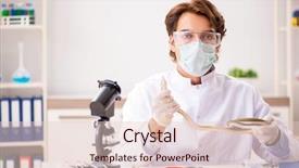  Presentation with drug poison - Presentation design featuring poison from snake for drug background and a lemonade colored foreground