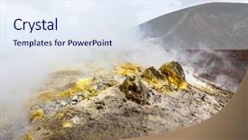  Presentation with volcano - PPT layouts featuring senior citizen - mature man thinking about something background and a light gray colored foreground.