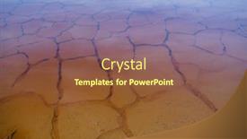  Presentation with water soil - Beautiful PPT theme featuring poisonous-water-with-cracked-soil backdrop and a tawny brown colored foreground