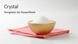  Presentation with cellar - Slides enhanced with poissonnature - heap of salt background and a white colored foreground