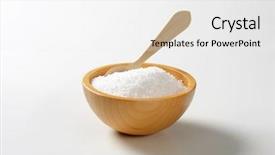  Presentation with salt - Beautiful slides featuring poissonnature - pure sea salt backdrop and a white colored foreground