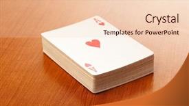  Presentation with poker - Colorful theme enhanced with poker card pack backdrop and a lemonade colored foreground