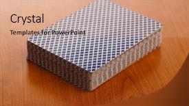  Presentation with poker - PPT theme featuring poker cards background and a coral colored foreground