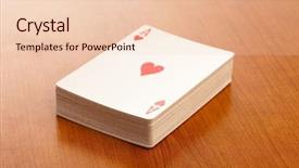  Presentation with poker - Colorful slides enhanced with poker cards backdrop and a lemonade colored foreground