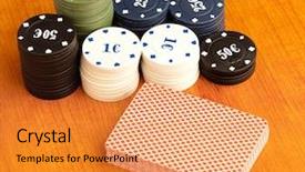  Presentation with poker chips - Cool new presentation with poker chips and cards backdrop and a gold colored foreground
