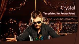  Presentation with luxury casino - Audience pleasing PPT layouts consisting of poker in a casino gambling backdrop and a wine colored foreground