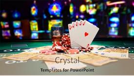  Presentation with poker - Amazing slide deck having poker-royal-flush-with-ero backdrop and a lemonade colored foreground