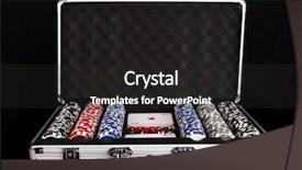  Presentation with poker - PPT layouts enhanced with poker set in case background and a dark gray colored foreground