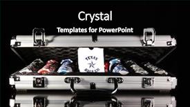  Presentation with poker - Slides with poker set in case background and a black colored foreground