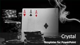  Presentation with poker - Audience pleasing slides consisting of poker backdrop and a dark gray colored foreground