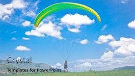  Presentation with paragliding - PPT theme having pokhara-nepal-may-25-2013 background and a  colored foreground