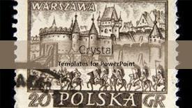  Presentation with engraving - Cool new PPT theme with poland-circa-1960-a-stamp backdrop and a coral colored foreground