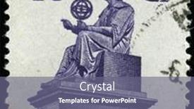  Presentation with 1960s - PPT theme enhanced with poland-circa-1960s-stamp-printed background and a  colored foreground