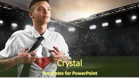  Presentation with multi sports soccer football basketball - Cool new PPT layouts with poland soccer or football supporter backdrop and a  colored foreground