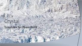  Presentation with north pole - Presentation theme featuring polar-bear-ursus-maritimus background and a  colored foreground