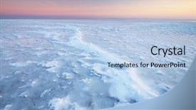  Presentation with nature - PPT theme enhanced with polar environment - winter landscape composition of nature background and a light blue colored foreground
