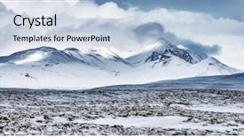  Presentation with japan beautiful landscape mountain fuji - PPT theme with polar environment - winter mountains landscape beautiful view background and a light blue colored foreground