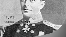  Presentation with explorer - PPT theme featuring polar explorer captain scott illustration background and a light gray colored foreground