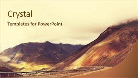  Presentation with region - Cool new presentation with polar region - dalton highway in alaska backdrop and a cream colored foreground