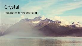  Presentation with united states unity - Slide set with polar region - landscapes of alaska united states background and a light blue colored foreground