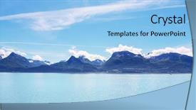  Presentation with united states - Presentation enhanced with polar region - landscapes of alaska united states background and a light blue colored foreground