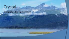  Presentation with united states unity - Theme enhanced with polar region - landscapes of alaska united states background and a  colored foreground