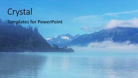  Presentation with united states unity - Colorful PPT theme enhanced with polar region - landscapes of alaska united states backdrop and a  colored foreground