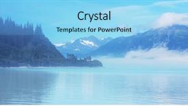  Presentation with united states - PPT theme enhanced with polar region - landscapes of alaska united states background and a  colored foreground