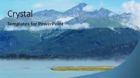 Presentation with united states - PPT theme having polar region - landscapes of alaska united states background and a  colored foreground