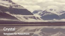  Presentation with united states unity - Audience pleasing theme consisting of polar region - landscapes of alaska united states backdrop and a  colored foreground