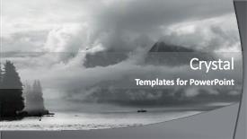  Presentation with united states - Cool new PPT theme with polar region - landscapes of alaska united states backdrop and a  colored foreground