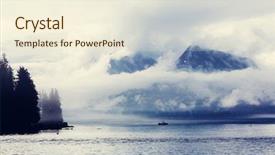  Presentation with united states - Audience pleasing slide deck consisting of polar region - landscapes of alaska united states backdrop and a  colored foreground