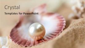  Presentation with gems - Presentation theme featuring polar-stones-and-gems background and a soft green colored foreground