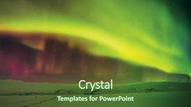  Presentation with aurora borealis - Colorful slide set enhanced with polaris - beautiful aurora borealis northern light backdrop and a tawny brown colored foreground