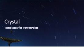  Presentation with satellite - Colorful theme enhanced with polaris - conceptual of big black satellite backdrop and a wine colored foreground