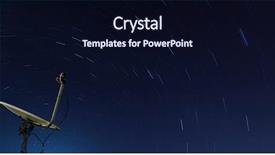  Presentation with satellite - Colorful presentation enhanced with polaris - conceptual of yellow satellite backdrop and a wine colored foreground