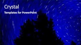  Presentation with star trails - Amazing theme having polaris - pine trees star trails backdrop and a  colored foreground