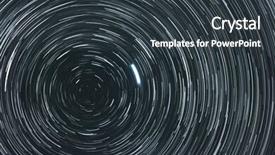  Presentation with sky - PPT layouts with polaris - starry sky with trails polar background and a dark gray colored foreground