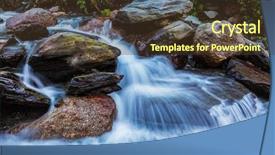  Presentation with himachal pradesh - Slide deck having polarization - cascade of bhagsu waterfall bhagsu background and a  colored foreground