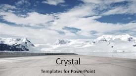  Presentation with emei mountain - Theme consisting of pole land - empty brick ground with sonw background and a  colored foreground