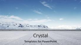  Presentation with k2 mountain movement - Beautiful slides featuring pole land - empty brick ground with sonw backdrop and a  colored foreground