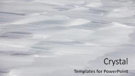  Presentation with mountain - Colorful presentation design enhanced with pole land ice - snowy mountain slope background backdrop and a  colored foreground