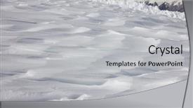  Presentation with snowy mountain tops in alaska - Theme with pole land ice - snowy mountain slope background background and a  colored foreground