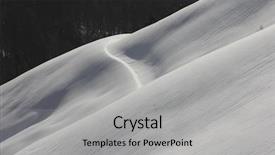  Presentation with mountain - Slides enhanced with pole land ice - winter mountain slope background and a  colored foreground