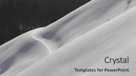  Presentation with give me that mountain - PPT layouts consisting of pole land ice - winter mountain slope background and a  colored foreground