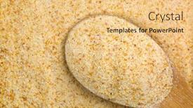  Presentation with flour - Cool new theme with polenta-yellow-cornmeal-flour-semolina backdrop and a yellow colored foreground