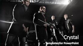  Presentation with gangster - Theme consisting of maifa - gangster members background and a black colored foreground